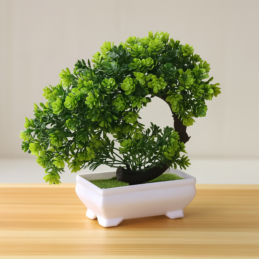 BloomLite Tree – Decorative Mini Plant for Hexagon Shelves