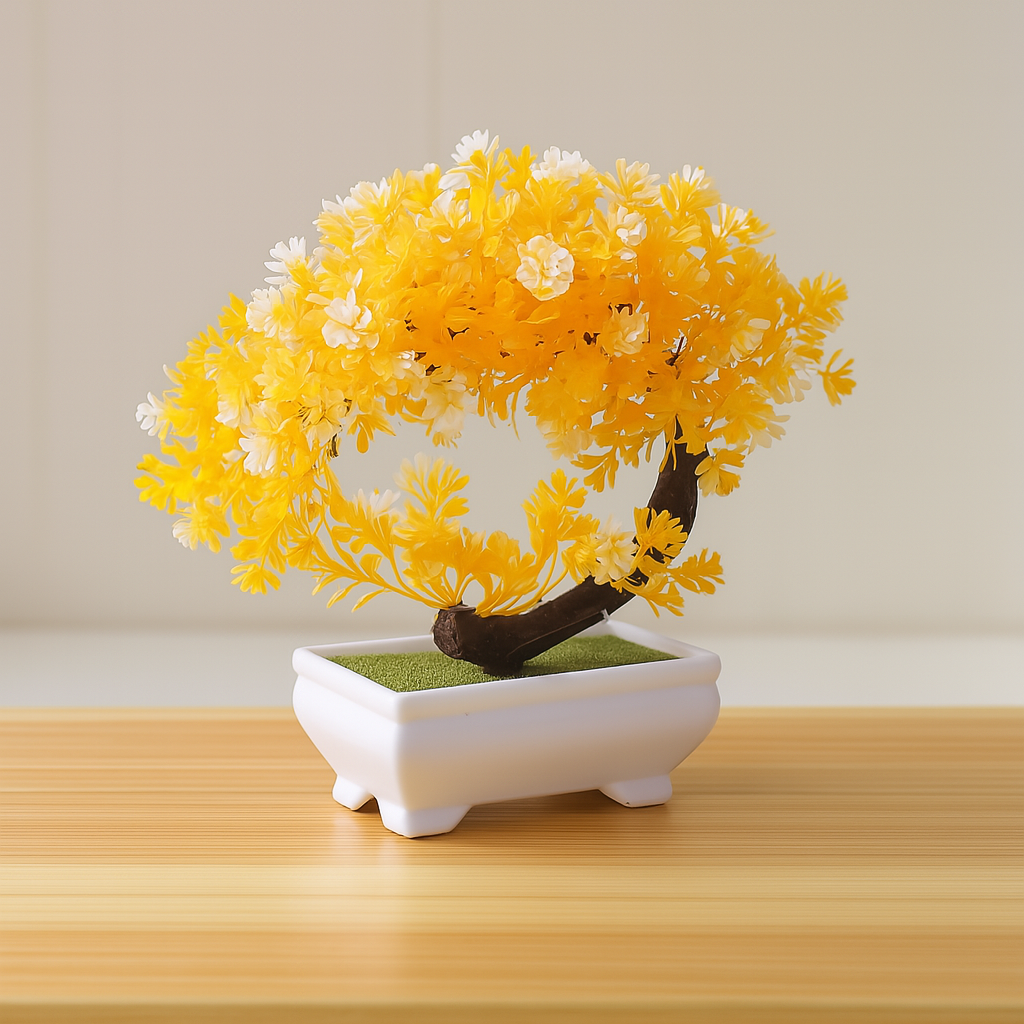 BloomLite Tree – Decorative Mini Plant for Hexagon Shelves