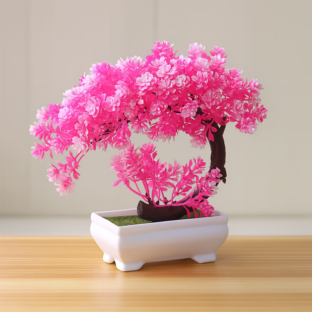 BloomLite Tree – Decorative Mini Plant for Hexagon Shelves